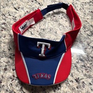 Texas Rangers Red and Blue Visor